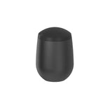 Porta Algodão e Cotonete Belly Soft Preto 12cm - Ela Decora
