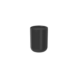 Porta Algodão e Cotonete Bold Preto 10,7cm - Ela Decora