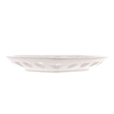 Porta Anéis de Cerâmica Coração Branco 14cm - Ela Decora