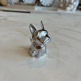 Porta Anel Zoola Cachorro Cromado - Ela Decora