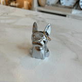 Porta Anel Zoola Cachorro Cromado - Ela Decora