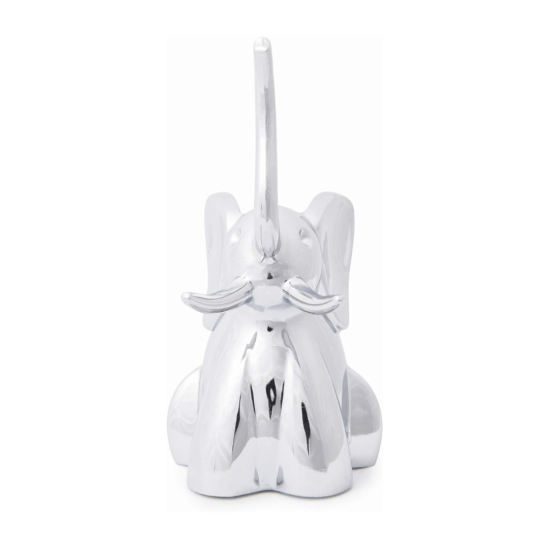 Porta Anel Zoola Elefante Cromado - Ela Decora