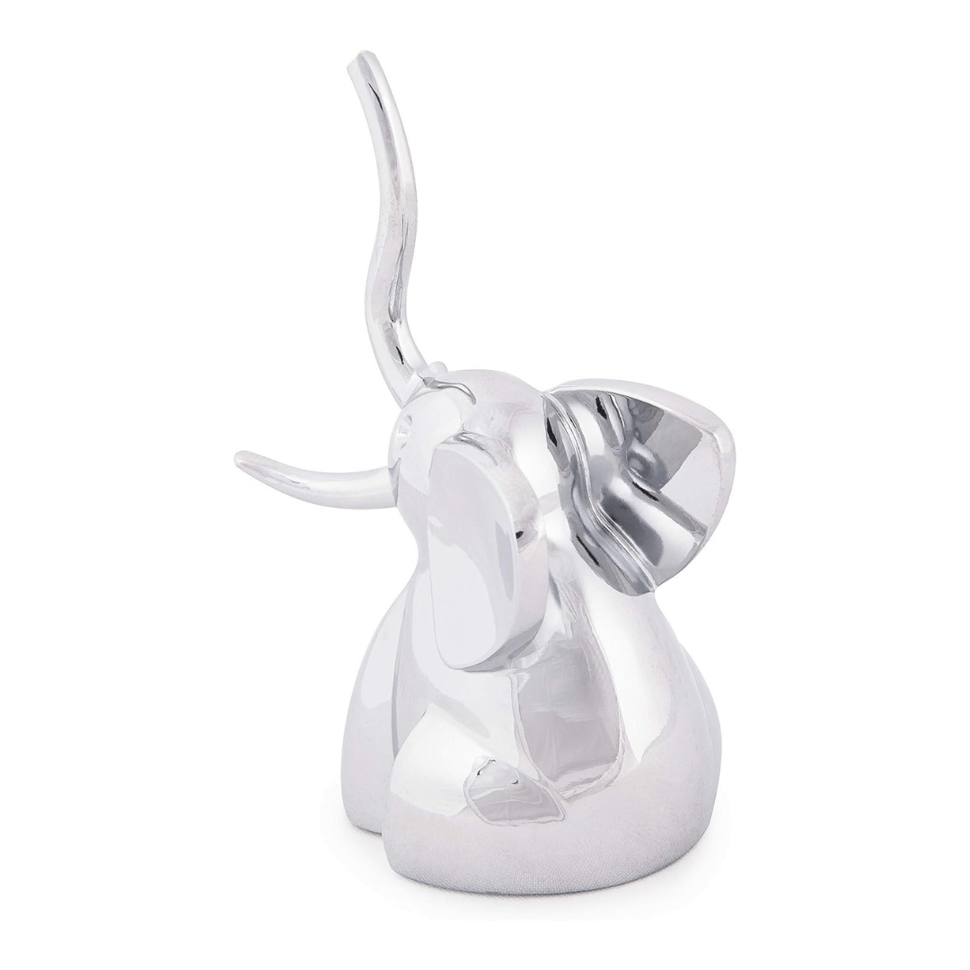 Porta Anel Zoola Elefante Cromado - Ela Decora
