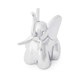 Porta Anel Zoola Elefante Cromado - Ela Decora