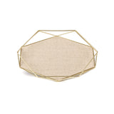 Porta Bijuterias Acessórios Prisma Dourado - Ela Decora