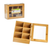 Porta Chá de Bambu 21cm - Ela Decora