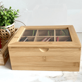 Porta Chá de Bambu 21cm - Ela Decora