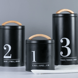 Porta Condimentos Metalla N3 Preto 1,7 Litros - Ela Decora