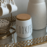 Porta Condimentos Oak Biscoitos Branco 850ml - Ela Decora