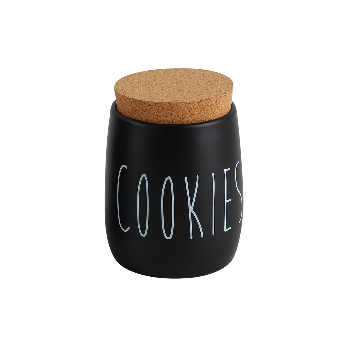 Porta Condimentos Oak Biscoitos Preto 850ml - Ela Decora