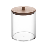 Porta Cotonetes com Tampa de Bambu 8cm My Box