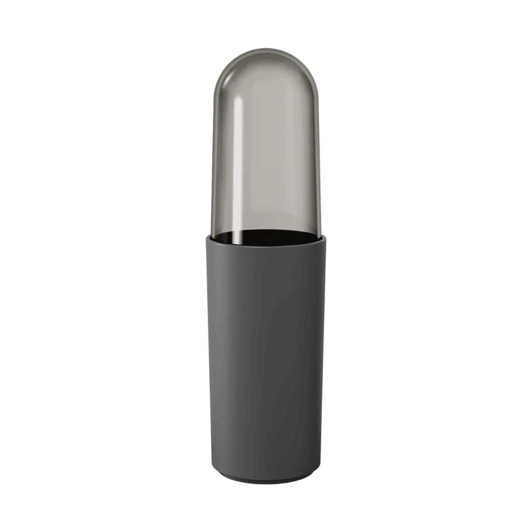 Porta Escova de Dentes Chumbo Serene com Tampa - Ela Decora