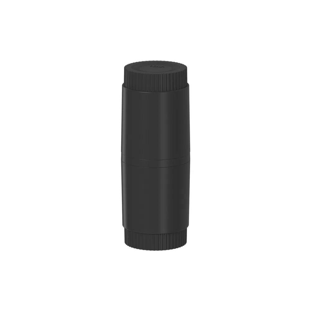 Porta Escova Dorica Preto 20,5cm - Ela Decora