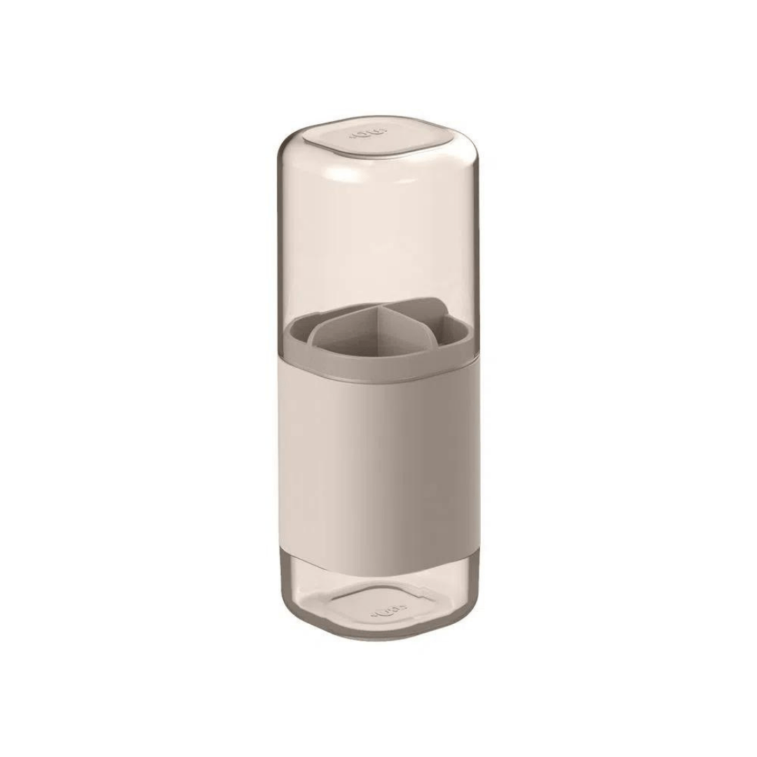 Porta Escova Dual Bege - Ela Decora