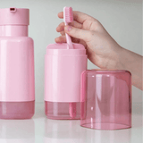 Porta Escova Dual Rosa Quartz - Ela Decora