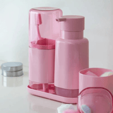 Porta Escova Dual Rosa Quartz - Ela Decora