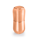 Porta Escova e Creme Dental Com Tampa Rose Gold - 20,5 cm - Ela Decora