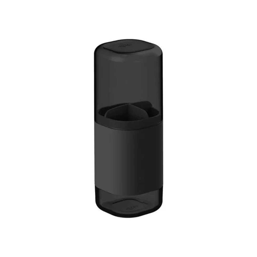 Porta Escova Preto Dual 20cm - Ela Decora