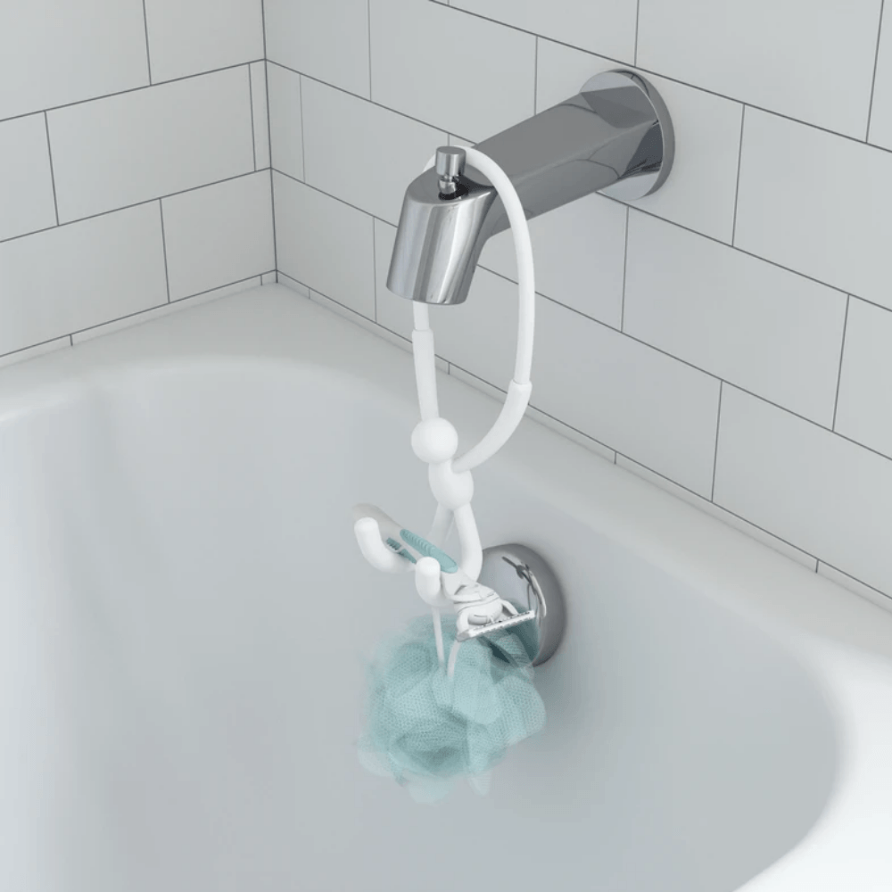 Porta Esponja de Pendurar Organizador Para Pia Flexível Branco - Ela Decora