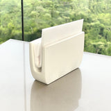 Porta Guardanapos Cerâmica Oasis Branco 12cm - Ela Decora
