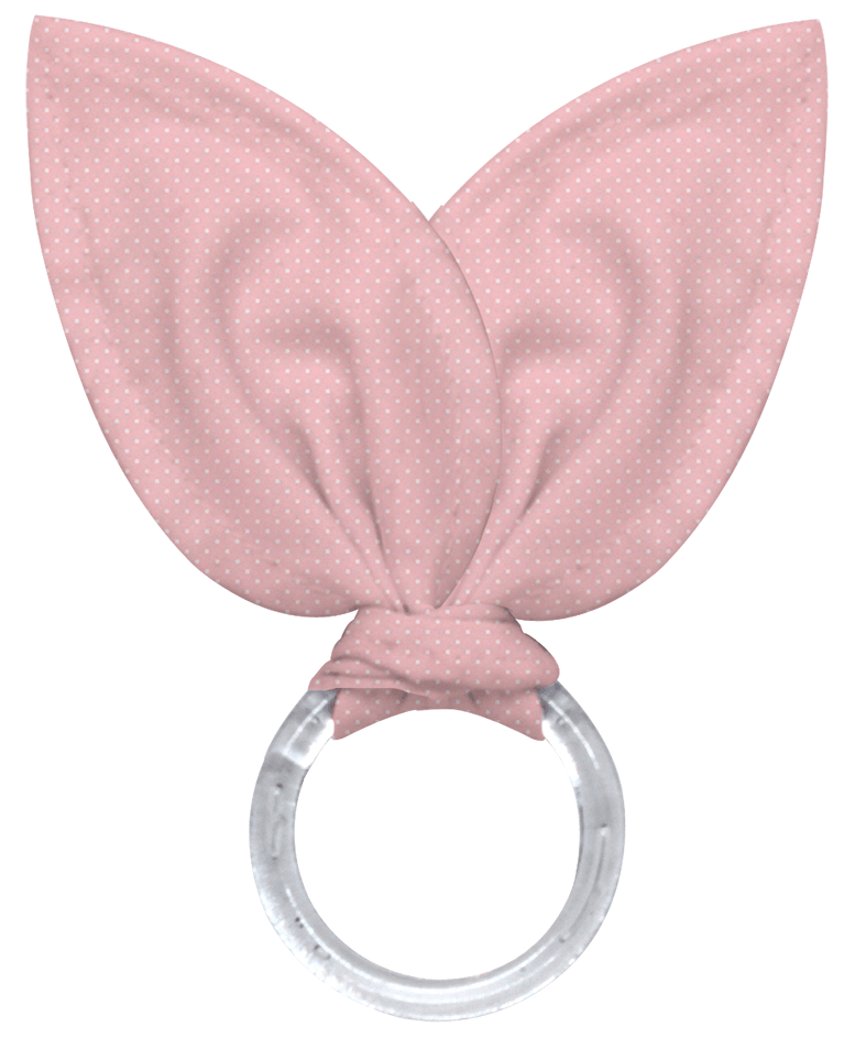 Porta Guardanapos Orelha de Coelho Páscoa Rosa 14cm 2 Peças - Ela Decora