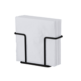 Porta Guardanapos Preto Fosco 13,5cm - Ela Decora