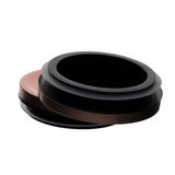 Porta Mantimento Redondo em Vidro Borossilicato com Tampa em Metal Rose Gold 1,8 Litros - Ela Decora