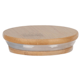 Porta Mantimento Vidro Borossilicato com Tampa de Bambu 1 Litro - Ela Decora