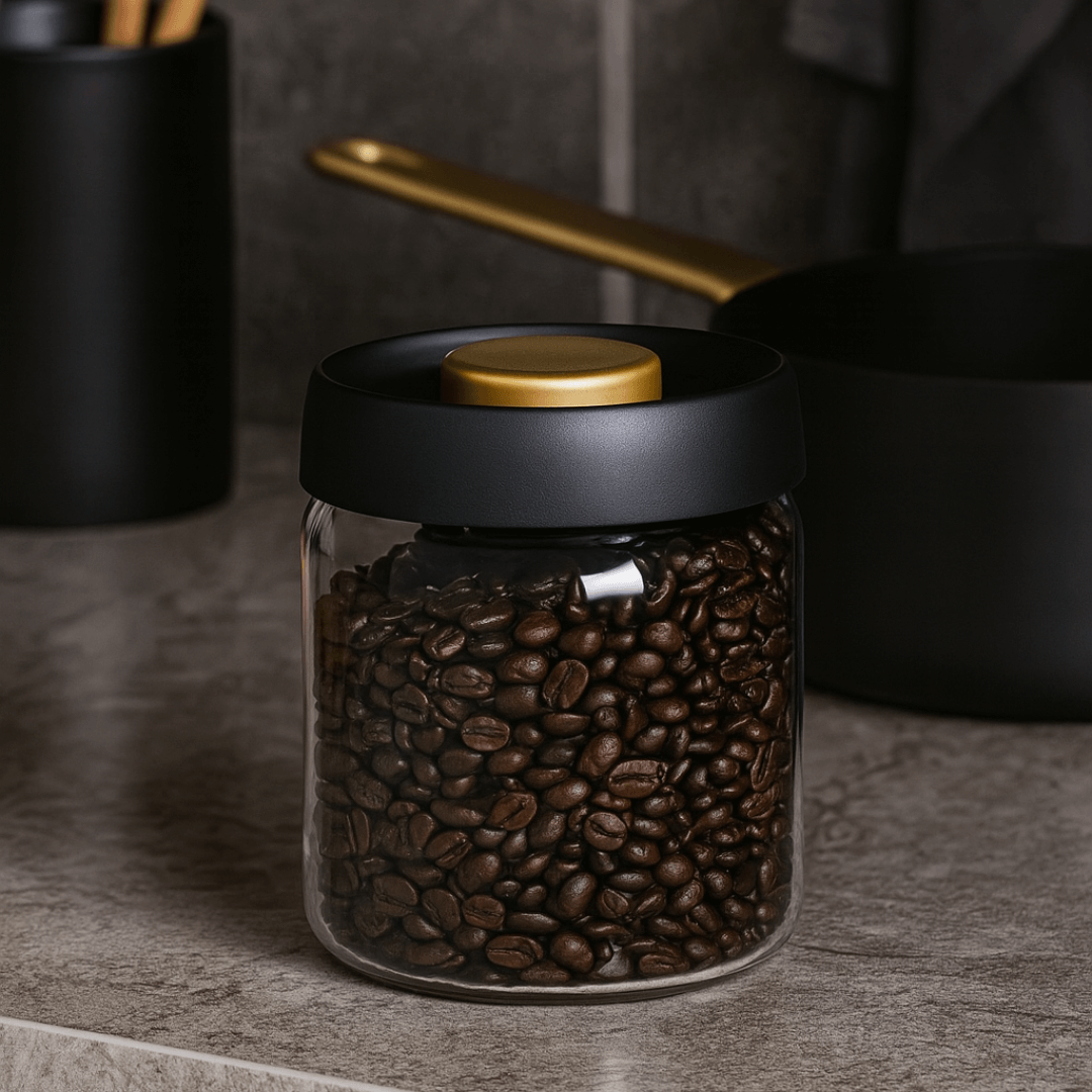 Porta Mantimentos Redondo com Tampa a Vácuo 500ml - Ela Decora