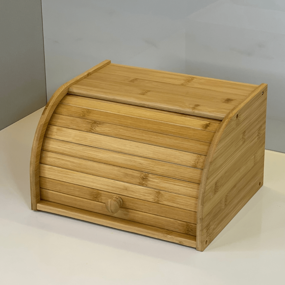 Porta Pão em Bambu 30cm - Ela Decora