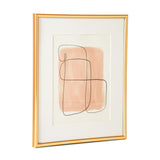 Porta - Retrato de Metal Dourado 15cm x 20cm - Ela Decora