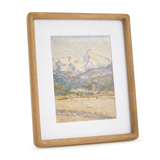 Porta Retrato em Madeira Marrom e Branco 15x20cm - Ela Decora