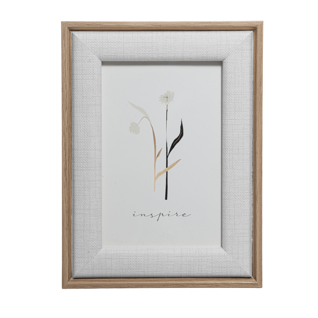 Porta Retrato em MDF e Vidro Branco 10cmx15cm - Ela Decora