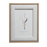 Porta Retrato em MDF e Vidro Branco 10cmx15cm - Ela Decora