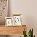 Porta Retratos dourado para mesa 