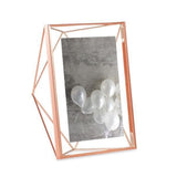 Porta Retrato Prisma 17,8 cm x 12,7 cm Rose Gold - Ela Decora