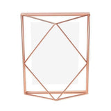 Porta Retrato Prisma 17,8 cm x 12,7 cm Rose Gold - Ela Decora