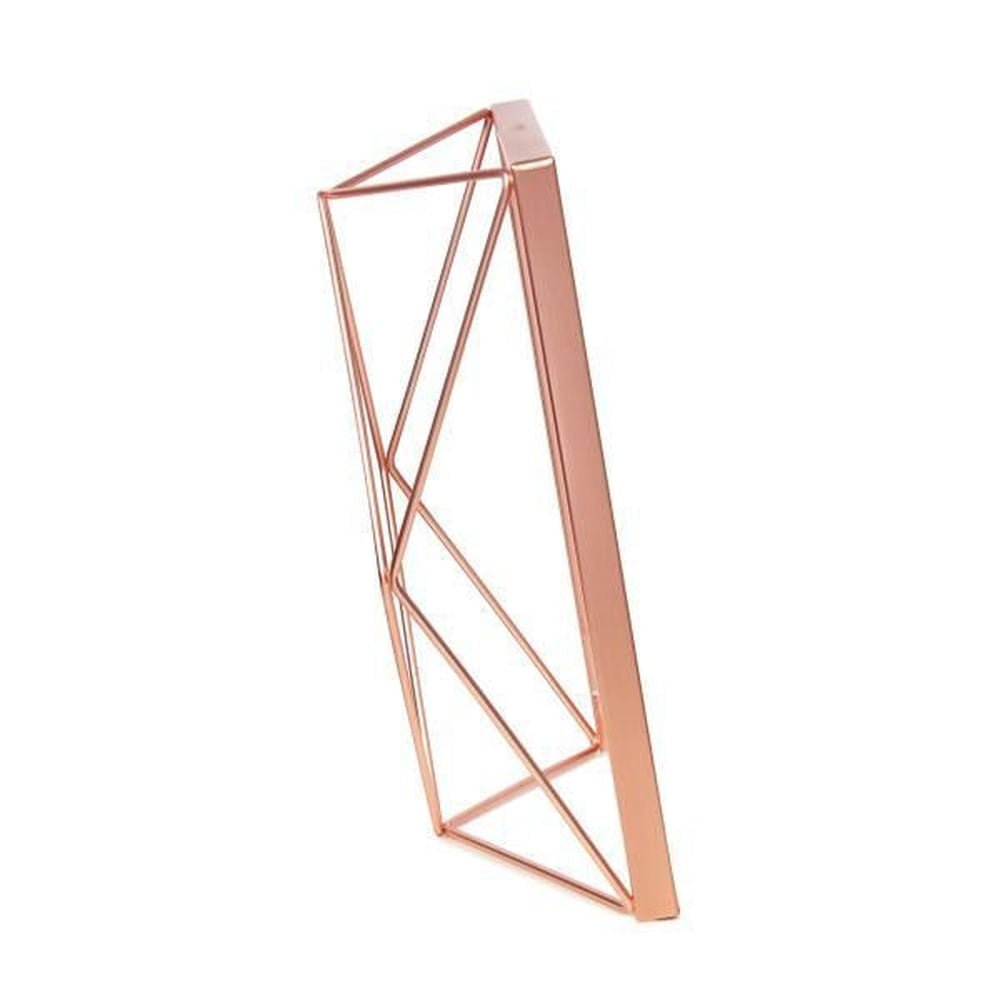 Porta Retrato Prisma 17,8 cm x 12,7 cm Rose Gold - Ela Decora