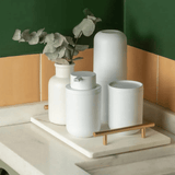Porta Sabonete Liquido Bold Branco 300ml - Ela Decora