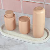 Porta Sabonete Liquido Bold Rosa Duna 300ml - Ela Decora