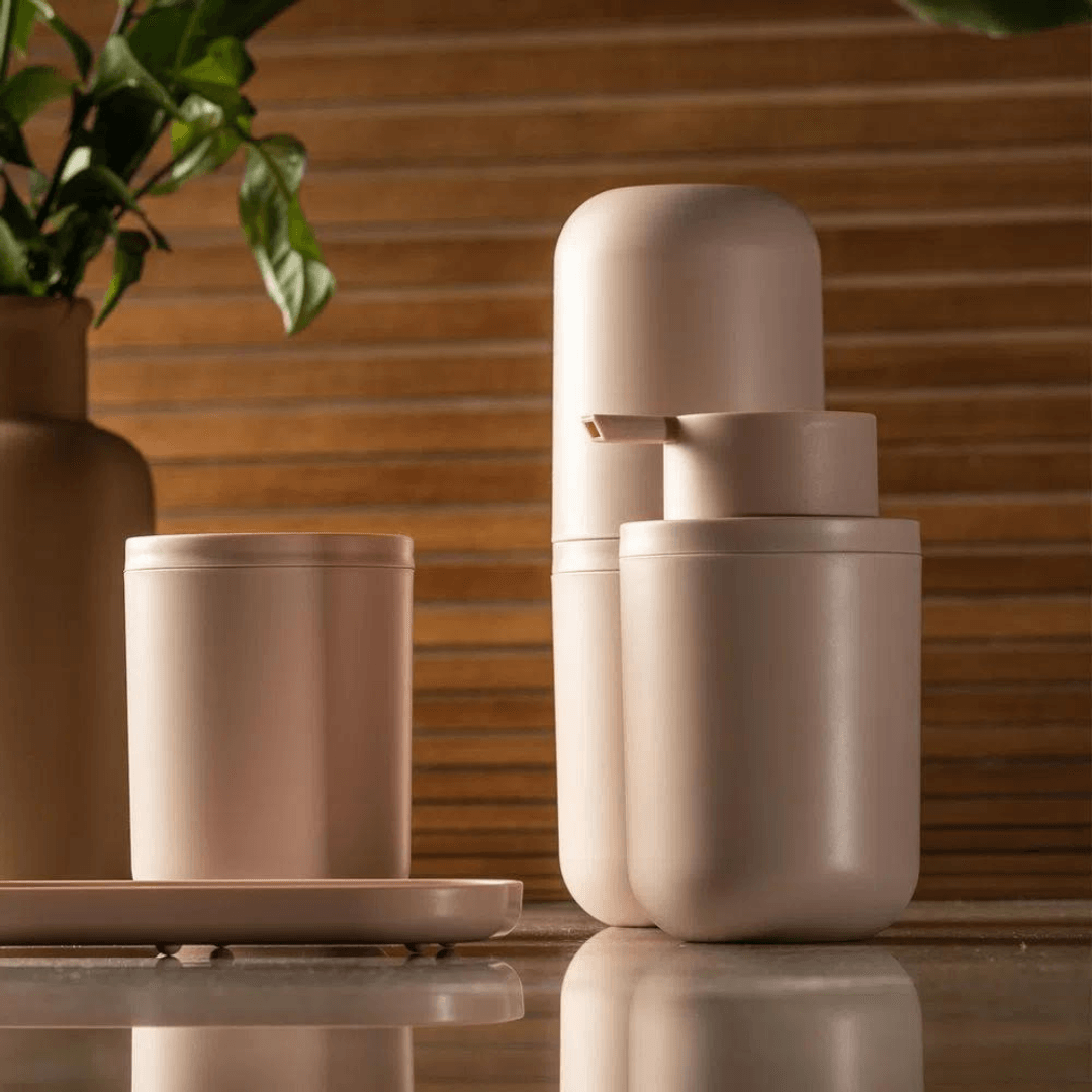 Porta Sabonete Liquido Bold Rosa Duna 300ml - Ela Decora