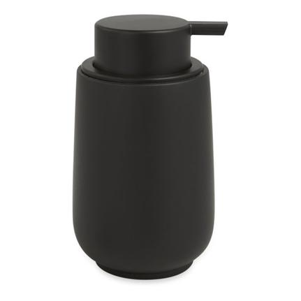 Porta Sabonete Liquido de Cimento Preto 13cm - Ela Decora