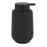 Porta Sabonete Liquido de Cimento Preto 13cm - Ela Decora