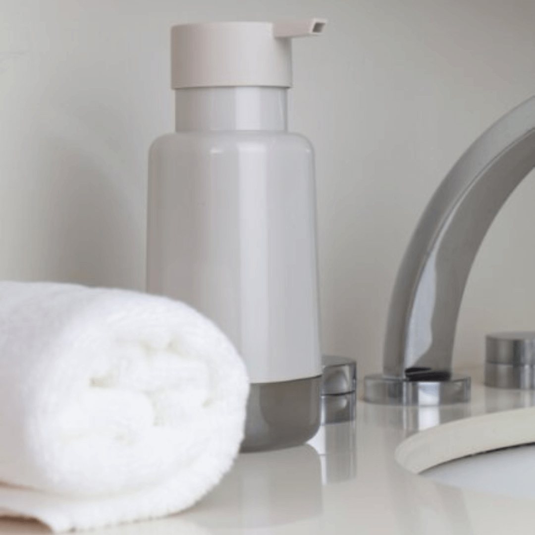 Porta Sabonete Liquido Dual Bege - Ela Decora