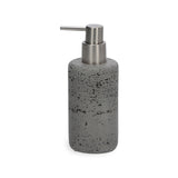 Porta Sabonete Liquido em Cimento Chumbo 17,5cm - Ela Decora