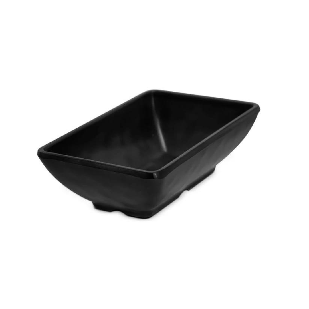 Porta Shoyu Molheira Retangular Nihon Preto 85ml - Ela Decora