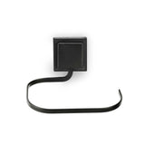 Porta Toalha de Rosto e Mãos 3M de Piatina Black Preto Fosco 16cm - Ela Decora