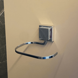 Porta Toalha de Rosto e Mãos 3M de Piatina Cromado 16cm - Ela Decora