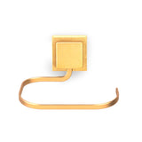 Porta Toalha de Rosto e Mãos de Piatina Dourado Fosco 3M - Ela Decora