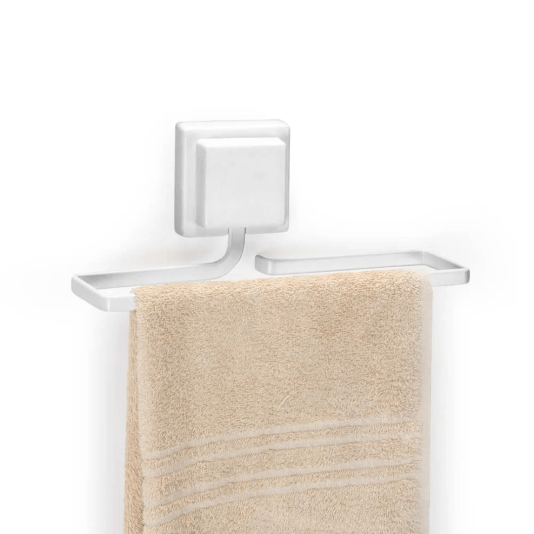 Porta Toalha de Rosto em Piatina 3M Branco - Ela Decora